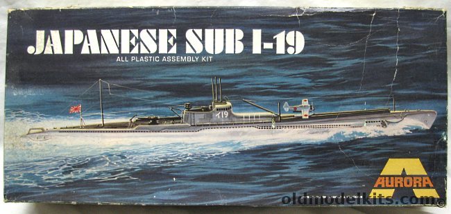 Aurora 1/275 Japanese Sub I-19, 728-200 plastic model kit